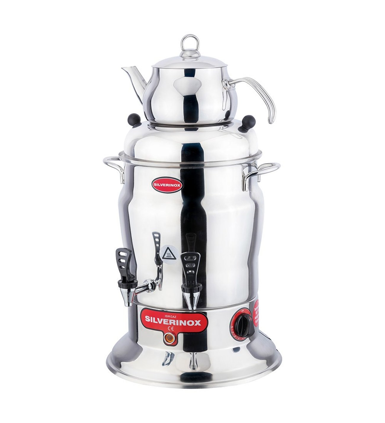 Silverinox Çift Demlik Çay Semaveri Servisi 0539 480 08 50